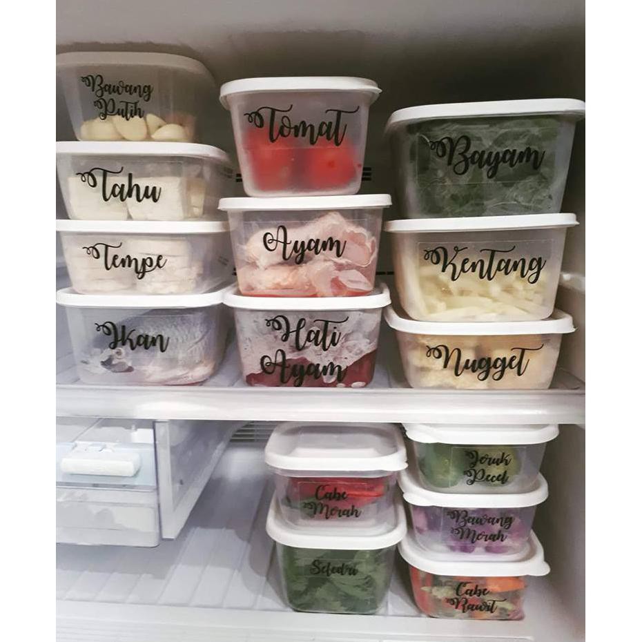 {BISA COD} White Food Container Cantik Fresh set isi 12pcs Frenzy Food Container by Green Leaf