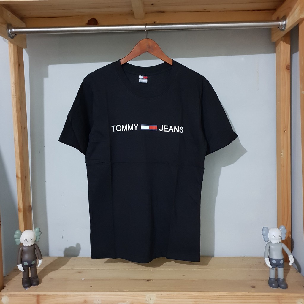 KAOS TOMMY JEANS HITAM PREMIUM