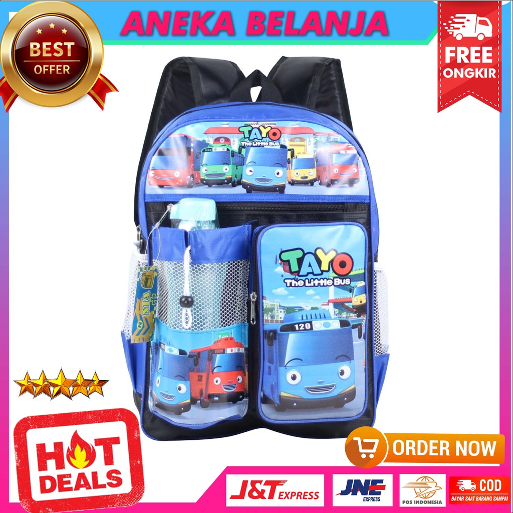 TAS RANSEL ANAK RESLETING ATAS LITTLE BUS TAS SEKOLAH ANAK COWOK MURAH MULTIFUNGSI BERKUALITAS