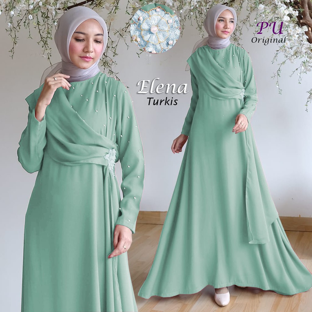 HOPYLOVY - Gamis Pesta Modern Terbaru Elena