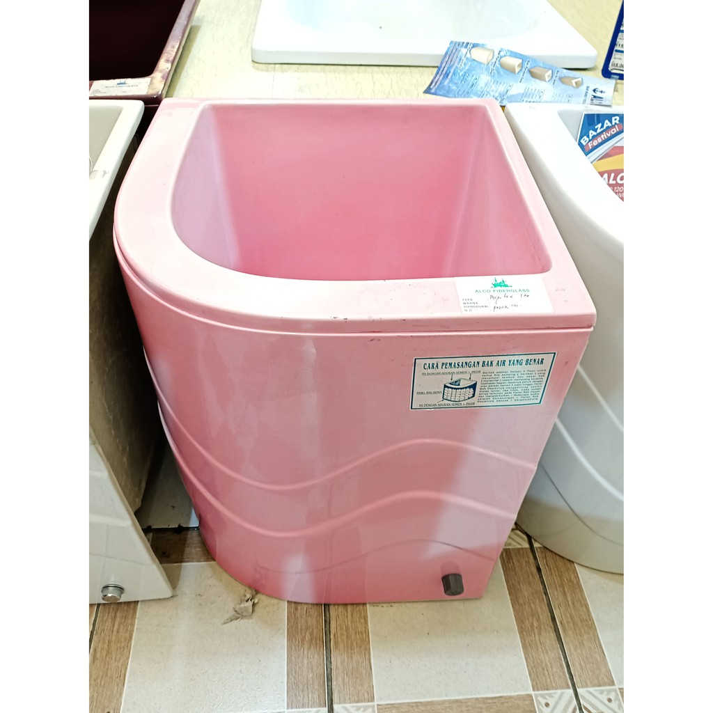 Alco Bak Air Mandi Sudut Luxury Fiber Glass 220 Liter 220l Pastel Pink Shopee Indonesia