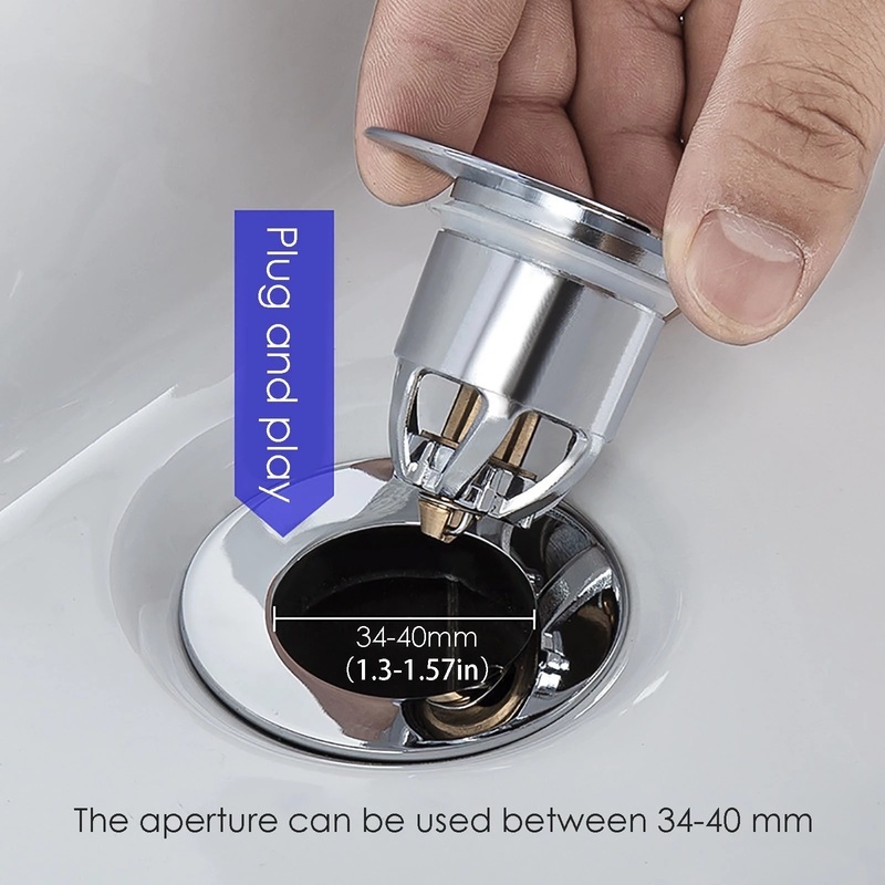 1pc Saringan Saluran Pembuangan Air Universal Bahan Stainless Steel Untuk Dapur / Kamar Mandi