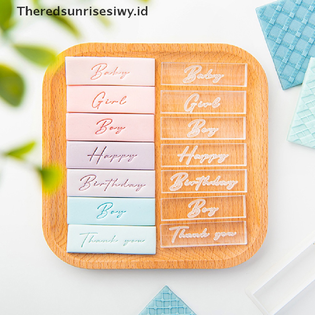 # Alat Rumah Tangga # Cetakan Kue Ulang Tahun Model Timbul Desain Tulisan Thank You Baby