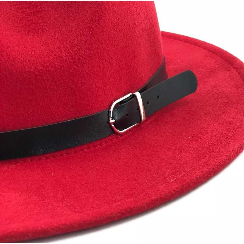 MLNSHP JIANGXIHUITIAN Topi Laken Jazz Vintage Fedora - FS-219