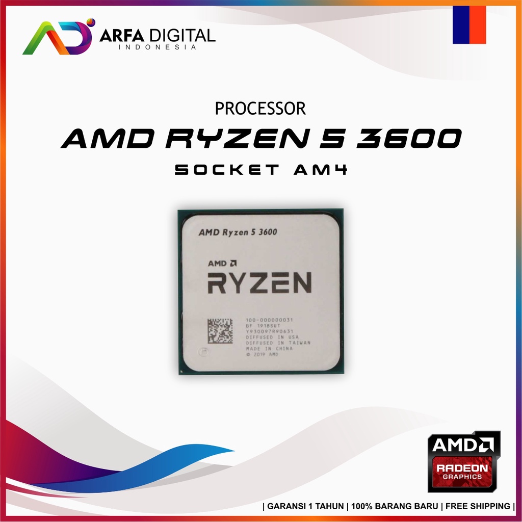 AMD Ryzen 5 3600 Box Socket AM4 - 3.6Ghz Up 4.2Ghz