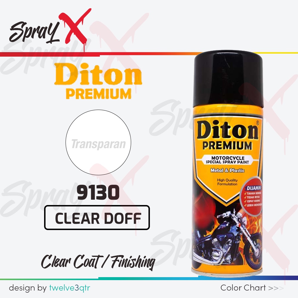 DITON PREMIUM FINISHING CLEAR DOFF 9130 / KLIR DOP #9130 400ML - CAT SEMPROT