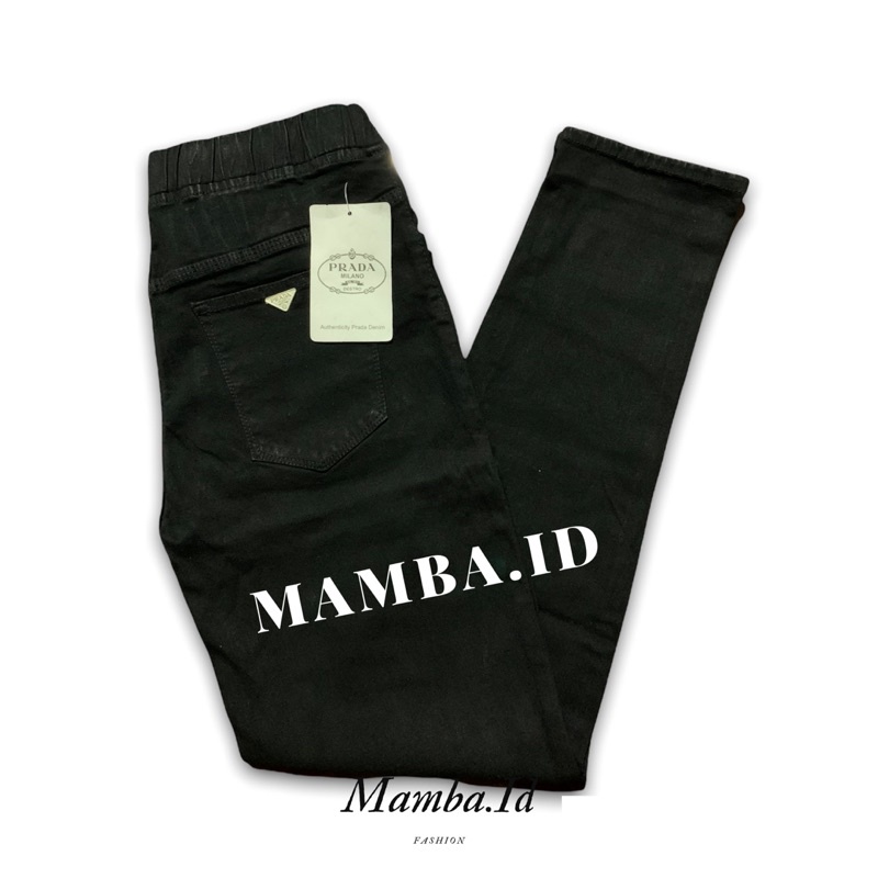 Celana Jegging Jeans Karet Pinggang Slimfit | Celana Cewek Legging