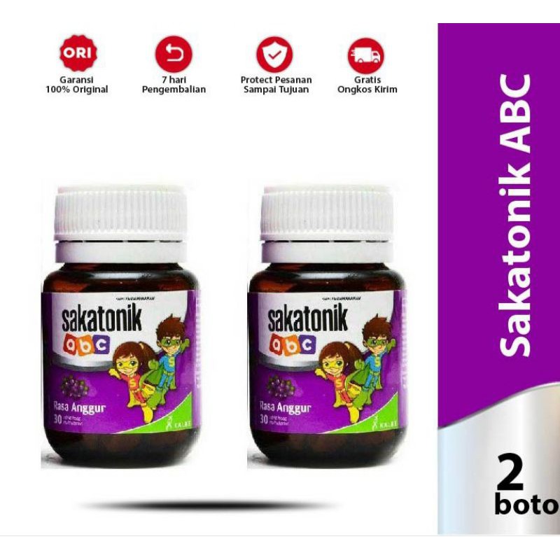 SAKATONIK ABC GUMMY ISI 30 TABLET, MULTIVITAMIN UNTUK ANAK BERKUALITAS~ORIGINAL 100%