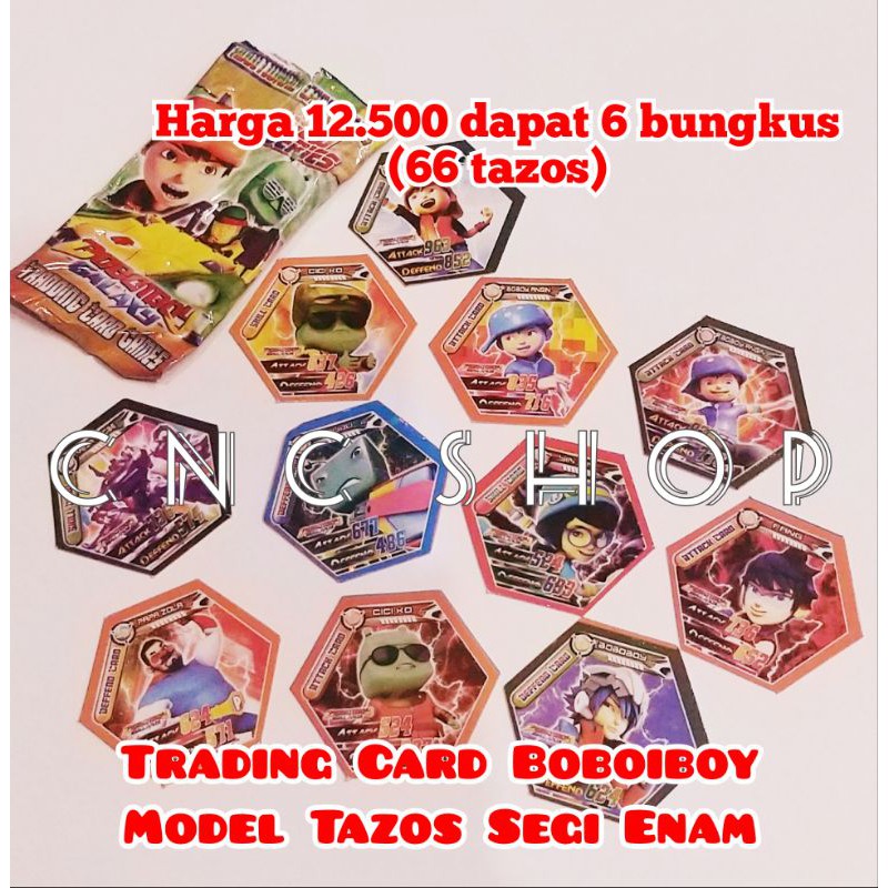 Trading Card Boboiboi dapat 6bungkus Kartu Koleksi Anak