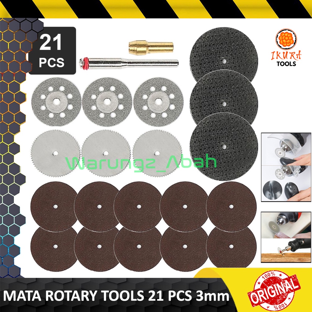 AKSESORIS ACCESSORIES KEPALA MATA GERINDA GURINDA BOR PEMOTONG POTONG CUTTING DIAMOND MINI KECIL DRI