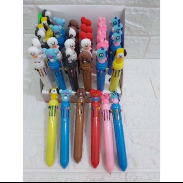 

Pulpen karakter ada 10warna