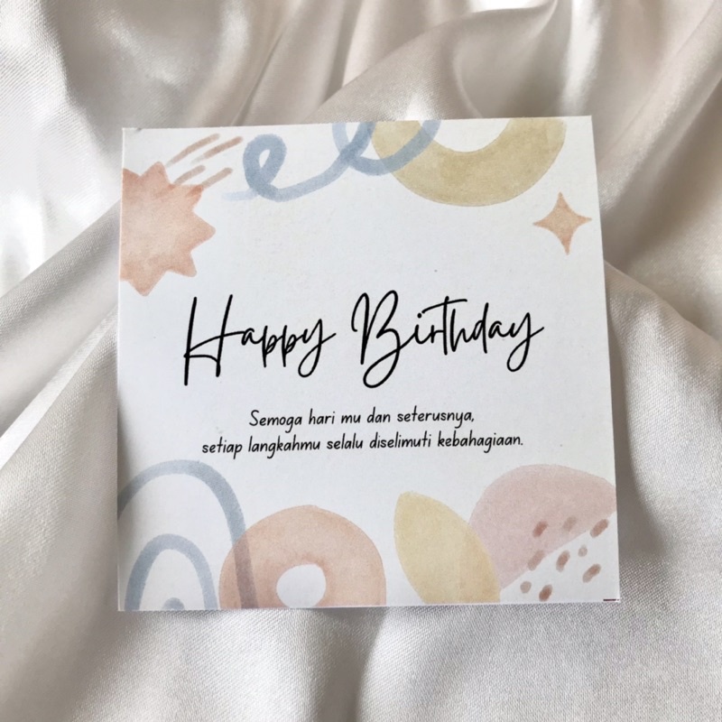 Kartu Ucapan A7- Happy Birthday / Happy Anniversary