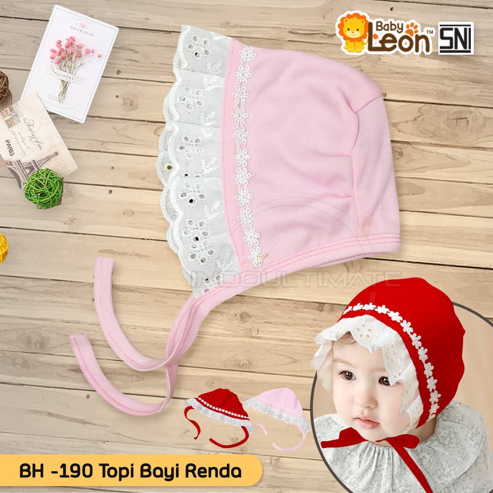 1 Pcs Topi Bayi Baru Lahir (0-6 Bulan) Topi Anak Bayi Perempuan Topi Penutup Kepala Bayi Topi BH-190