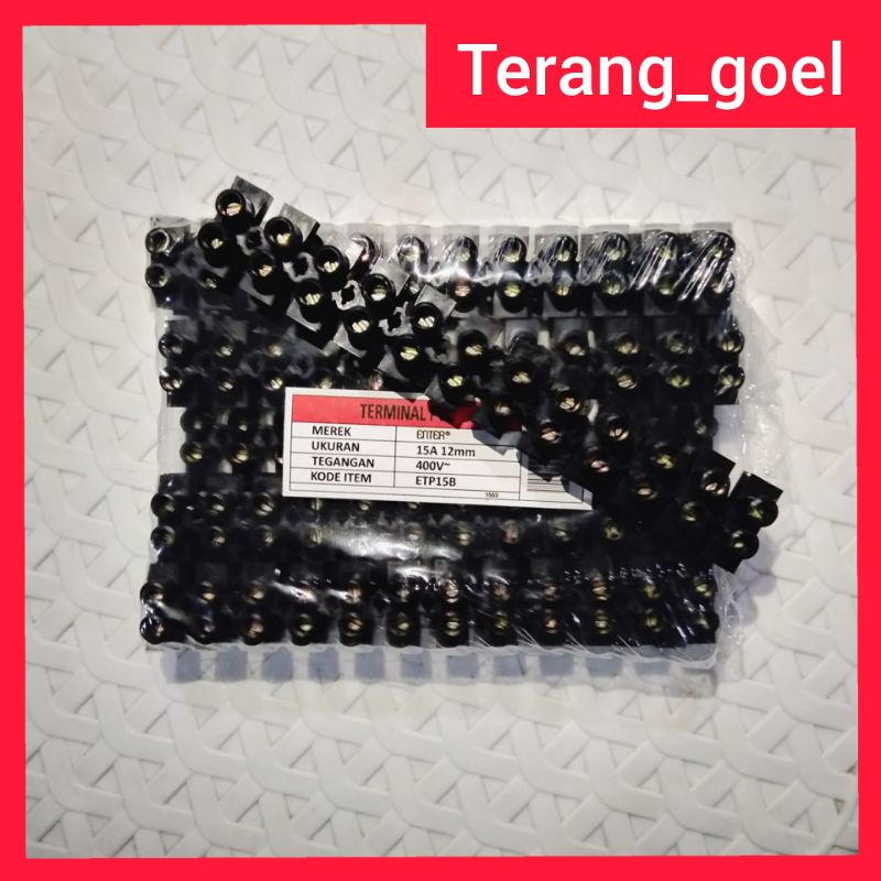 Terminal Krustin Rustin Tawon Sambungan 6mm/10mm/15mm Tembaga Arde Isi 12