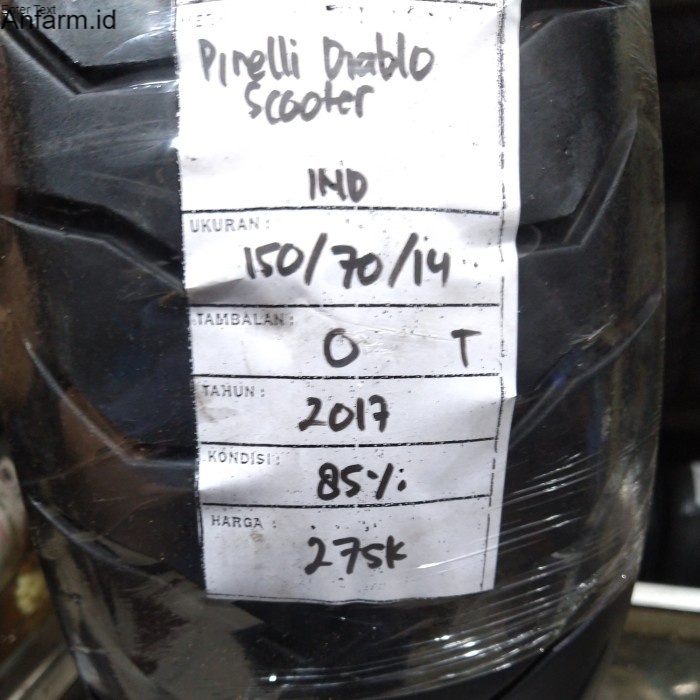Ban motor second copotan bekas PIRELLI DIABLO SCOOTER Ring 14 150/70