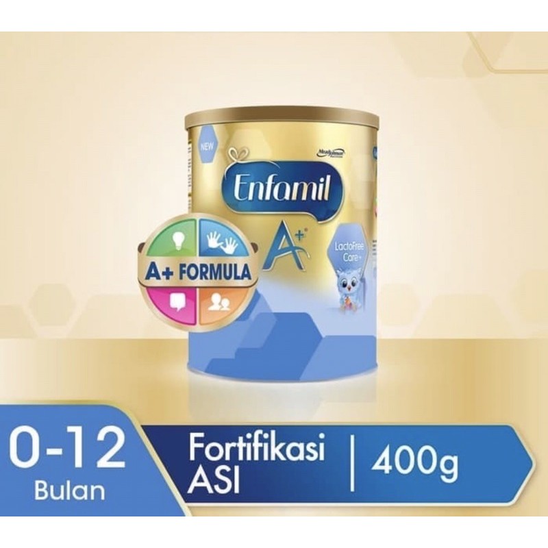Enfamil A+ lactofree care 400 gram ( susu nutrisi khusus bayi diare )