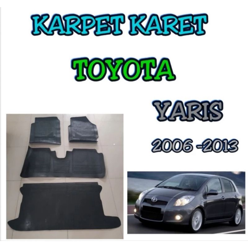 karpet karet Yaris lama bakpao