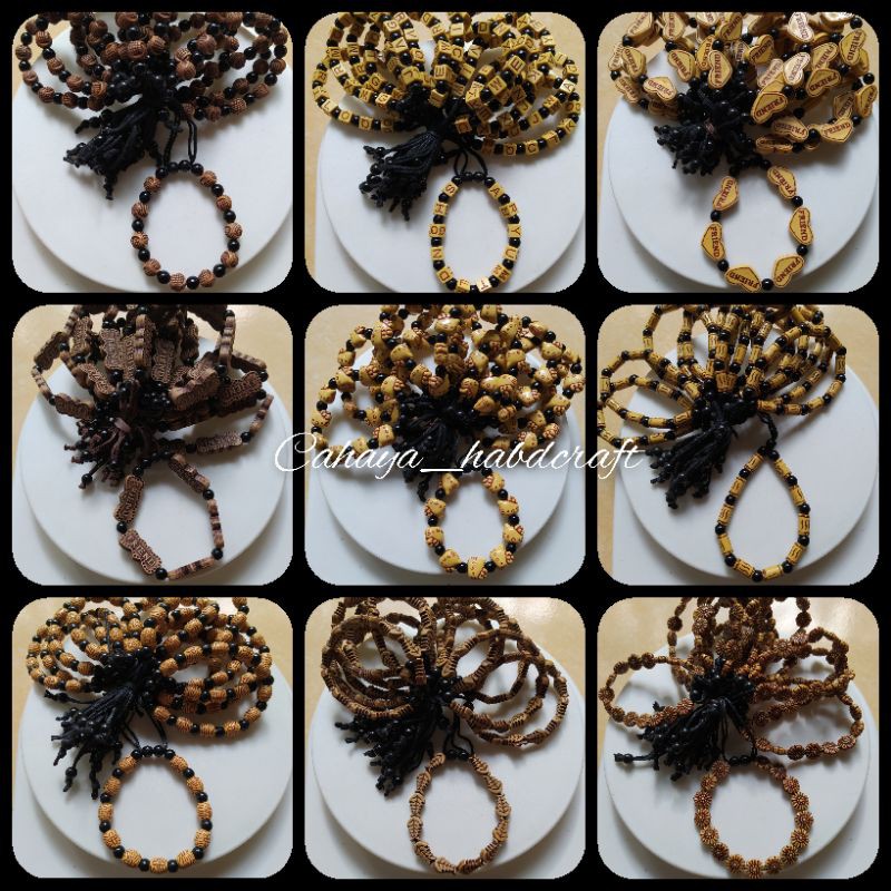 Gelang Mute Aneka Motif Coklat Harga Grosir Pengrajin