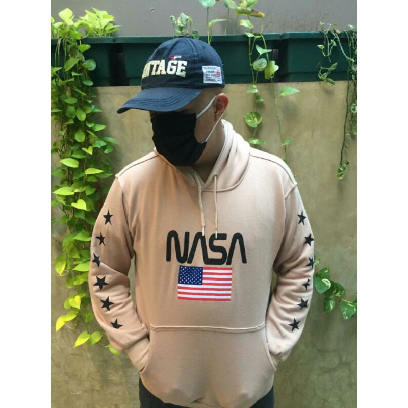 ORIGINAL HOODIE H&M NASA ASTRONOUT CREAM