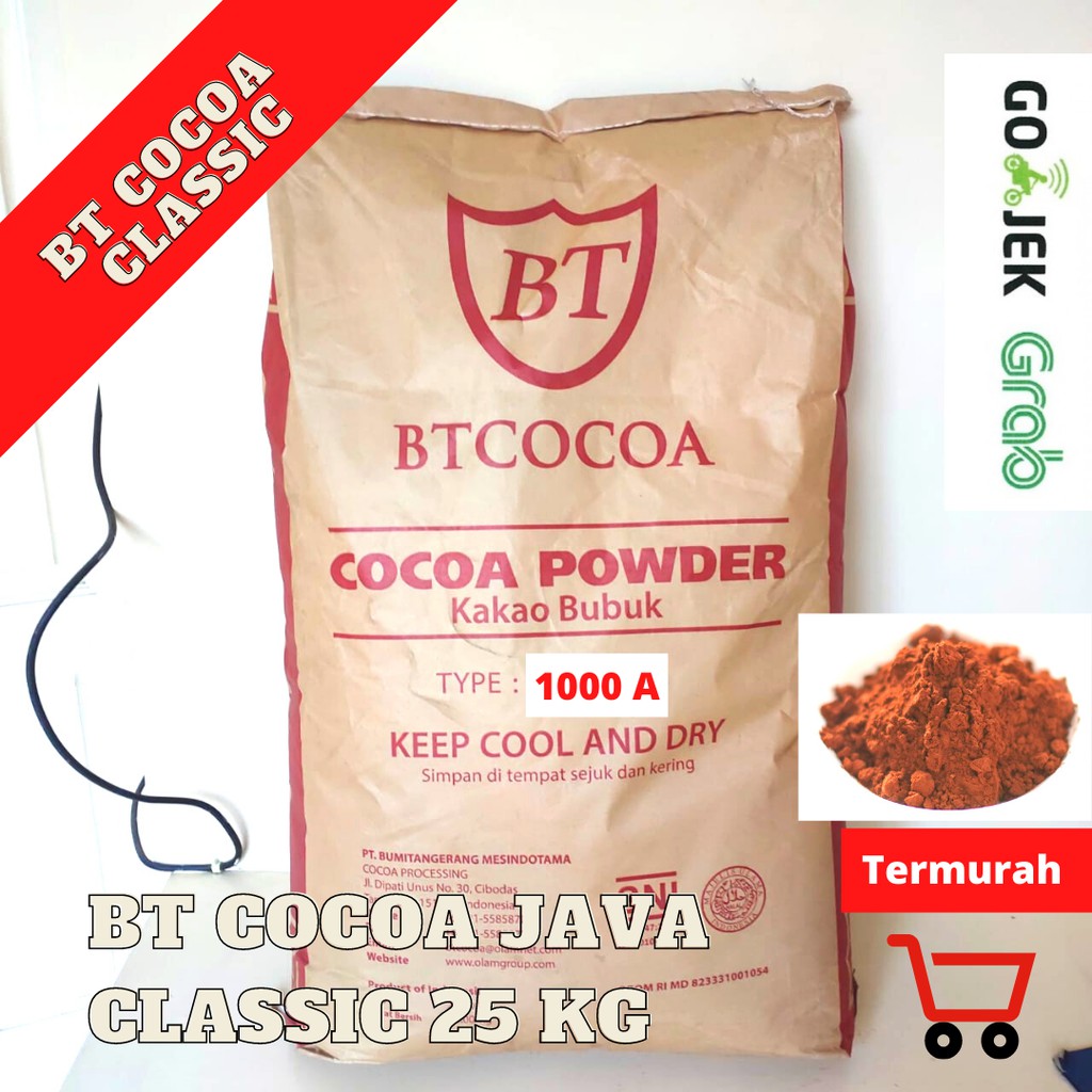 BT COCOA JAVA CLASSIC POWDER BT 1000 A 1 kg coklat ASLI