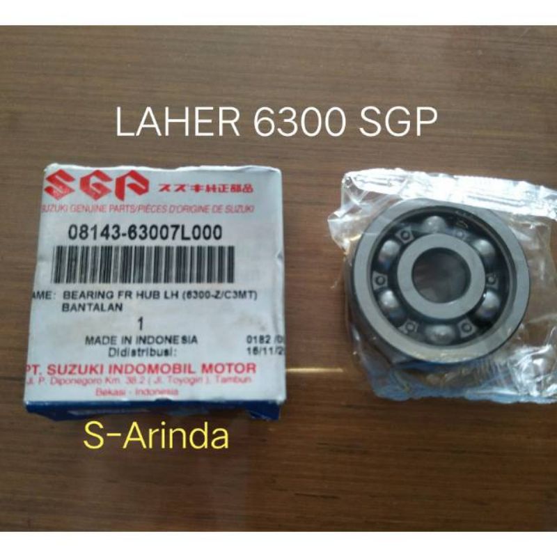 LAHER 6300 LAHER RODA DEPAN SMASH BEARING 6300 ORIGINAL SUZUKI ASLI SGP