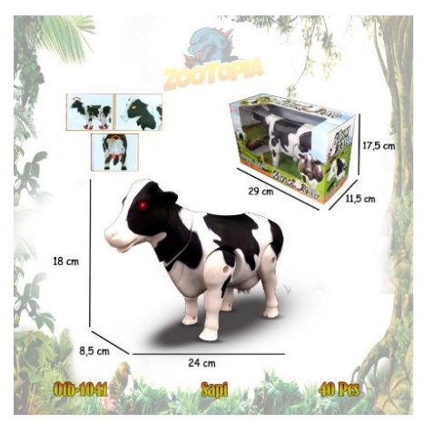 NEW PROMO MAINAN ANAK EDUKASI SAPI MENYALA JUMBO DAN MINI MILCH COW MAINAN ANAK SAPI BERJALAN MURAH 