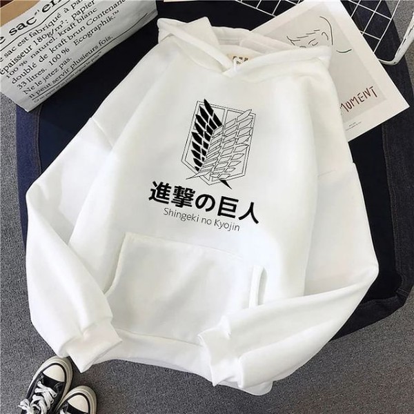 jaket sweater hoodie cowok shingeki