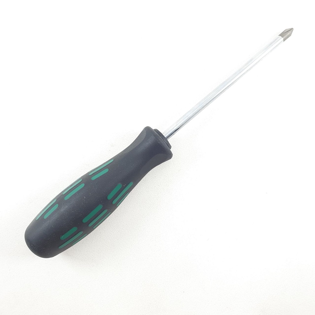 Obeng Plus 4 inch Sellery 11-514 Diameter 5mm Panjang Besi 10cm Magnet Gagang Karet