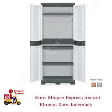 Lemari Plastik Serbaguna Tabitha Luxury 2 Pintu