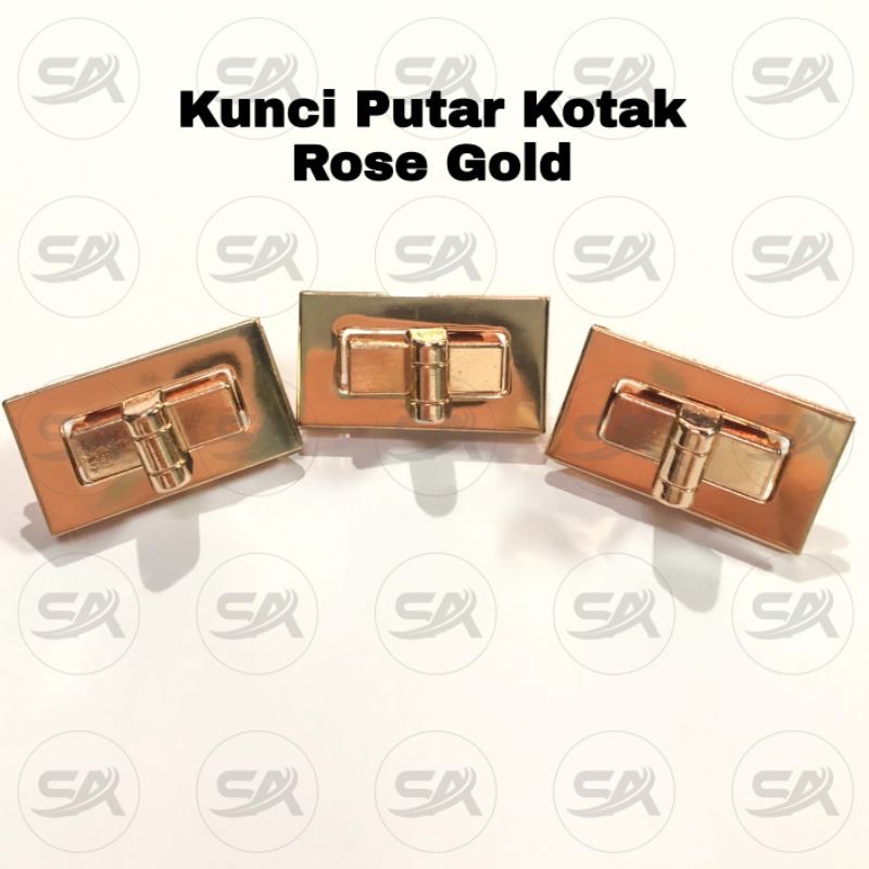 KUNCI PUTAR KOTAK (PCS) BAG LOCK SLOP AKSESORIS TAS