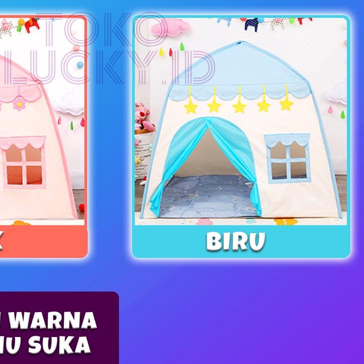 Tenda Anak Mainan Jumbo Tent Playhouse Princess Castle Murah