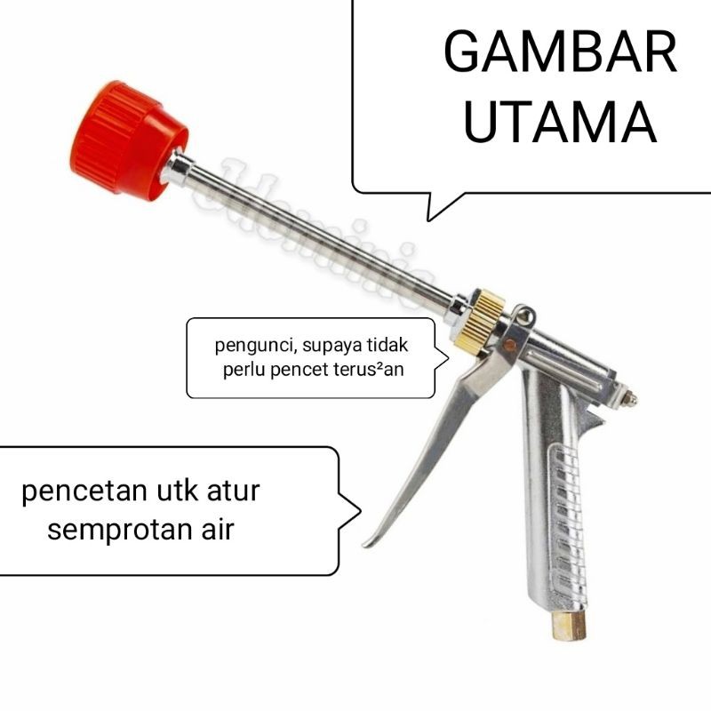 stik power sprayer sanchin semprotan air alat mesin cuci sepeda motor mobil stick steam seteam stim 
