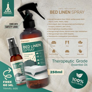 Image of Racoon Bed Linen Spray / Anti Bacterial & Virus / Essential Oil RACOON250ml FREE TRAVEL SIZE 60 ML