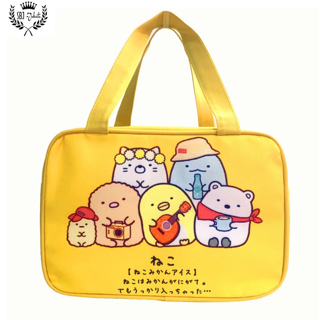 Lunch bag Tas bekal Tas botol susu Insulated lunch bag Sumiko Sanrio Ukuran besar TOP