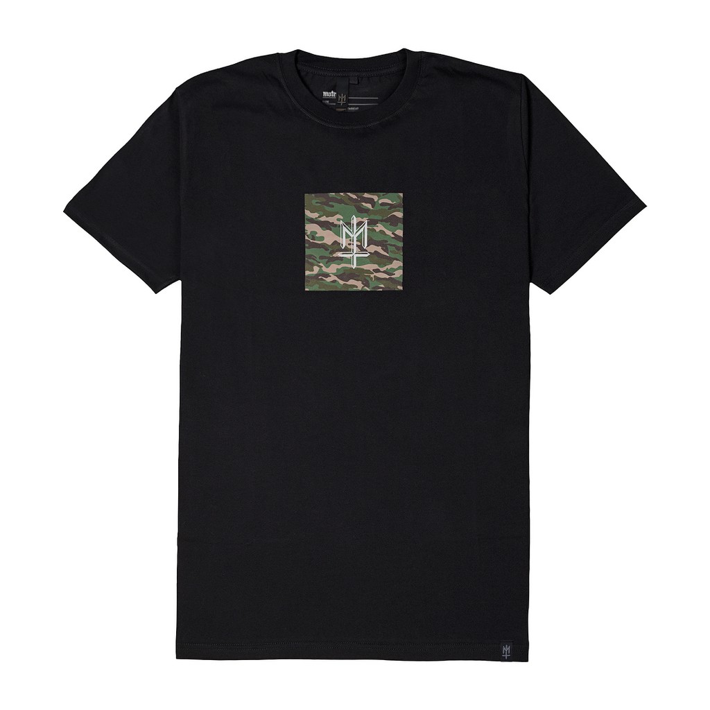 KAOS MATERNAL HITAM BOX LOGO CAMMO