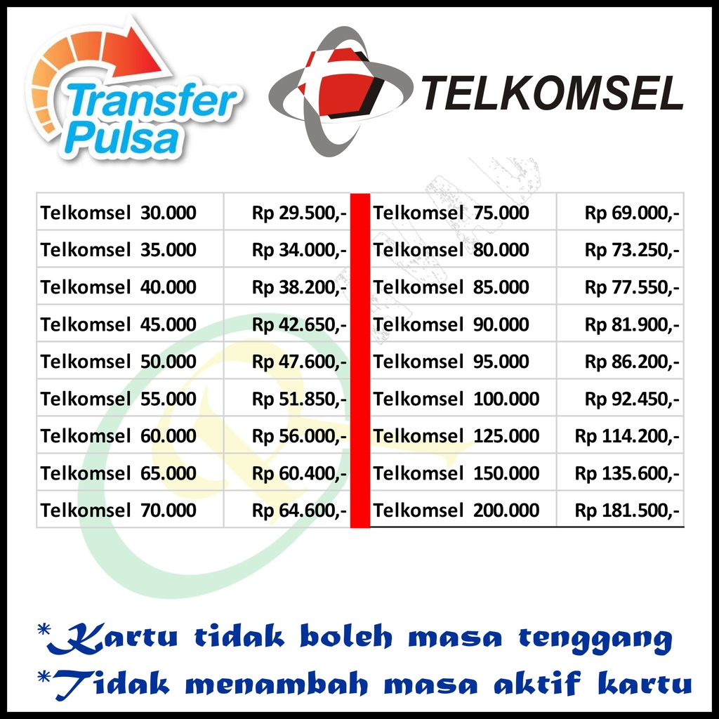 PULSA TRANSFER MURAH TELKOMSEL SIMPATI AS LOOP 25rb 30rb 50rb 100rb 150rb 200rb