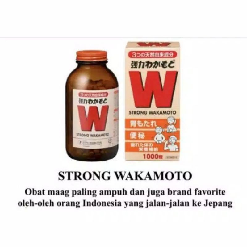strong wakamoto 1000pcs obat lambung original japan