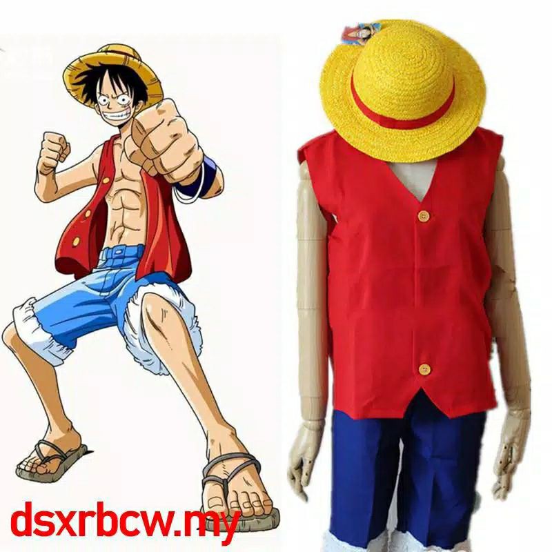 【QTakasi】COSPLAY COSTUME LUFFY ONEPIECE ONE PIECE ANIME DEWASA