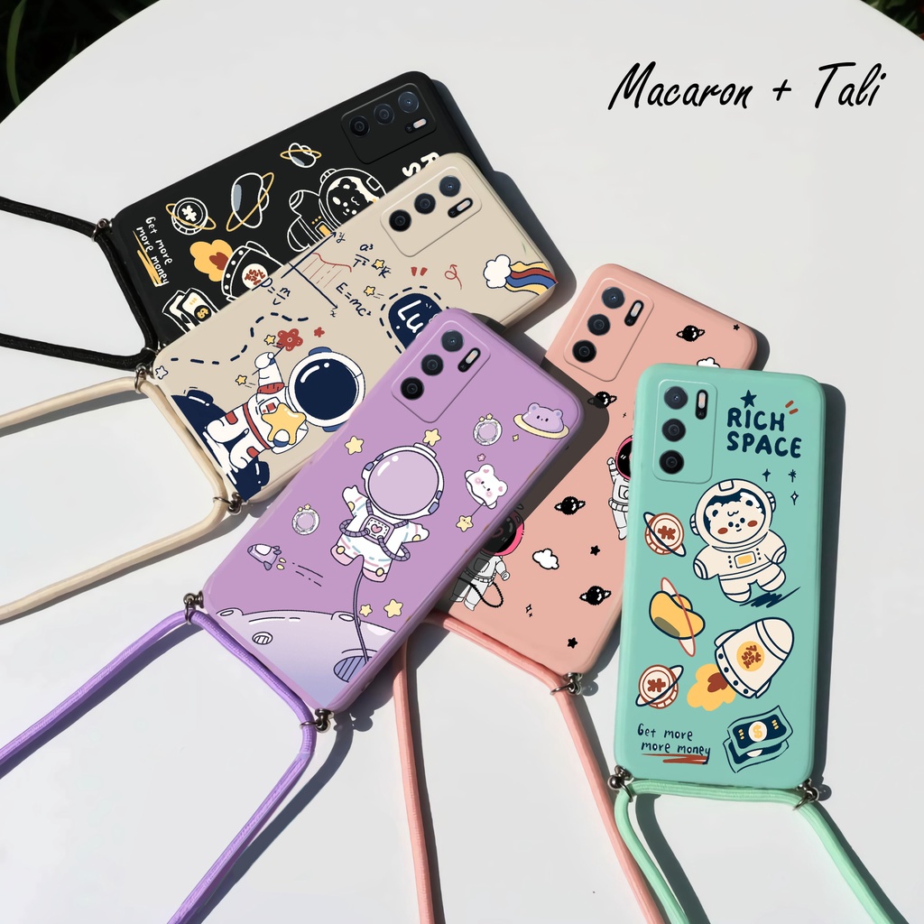 Sling Case Macaron Softcase Tali (UV04) Oppo A95 4G 5G A74 A16 A15 A15s A55 A54 A53 A52 A92 A5 9 2020 RENO 7 6  5 5F 4 4F A5S A12 A7 A1K F5 F7 F9 F11 PRO A3S RENO 8 5G PRO RENO 7Z 7 5G 7 4GA16K/A16E