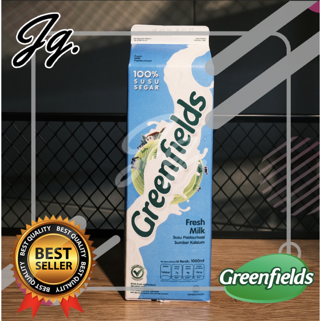 

RB Greenfields Fresh Milk 1 Lt Liter Seliter Susu Segar Greenfield 1000 Ml Green Fields