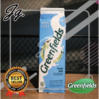 Greenfields Fresh Milk 1 lt liter seliter | susu segar greenfield 1000 ml green fields field  Rp21,883