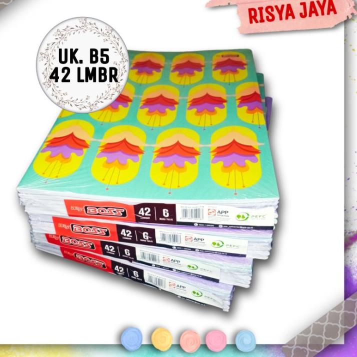 

ス 1 PACK = 6 PCS Buku Tulis Bigboss Ukuran B5 42 Lembar