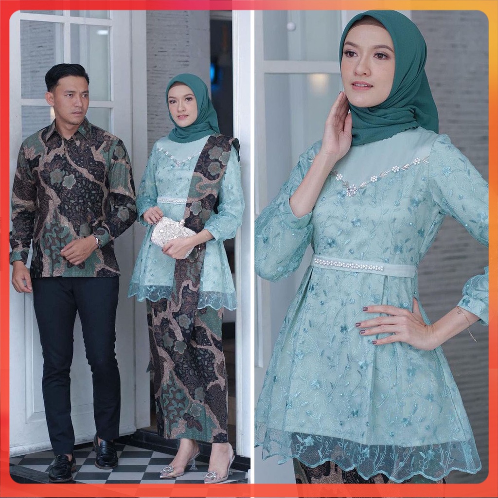 [BATIK COUPLE] Batik Couple Kebaya Modern Kebaya Tunangan Kebaya Wisuda Kebaya Couple Kebaya Tunik Kebaya Kondangan Kebaya Lamaran Arunika 2 PASAR TURI