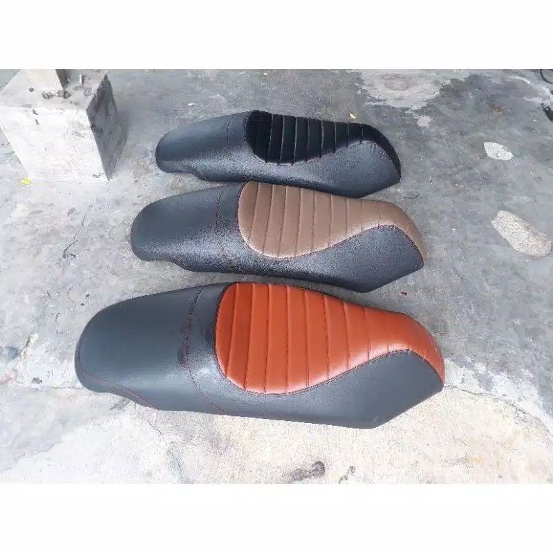 Jok scoopy caferacer modif single seat- scoopy old / scoopy fi - scoopy new