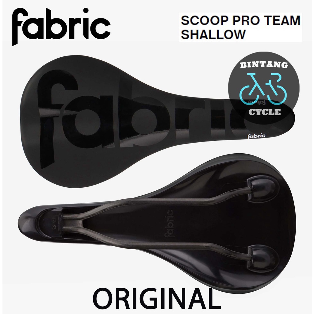 FABRIC SADDLE SCOOP PRO TEAM SHALLOW 142MM - Sadel Sepeda