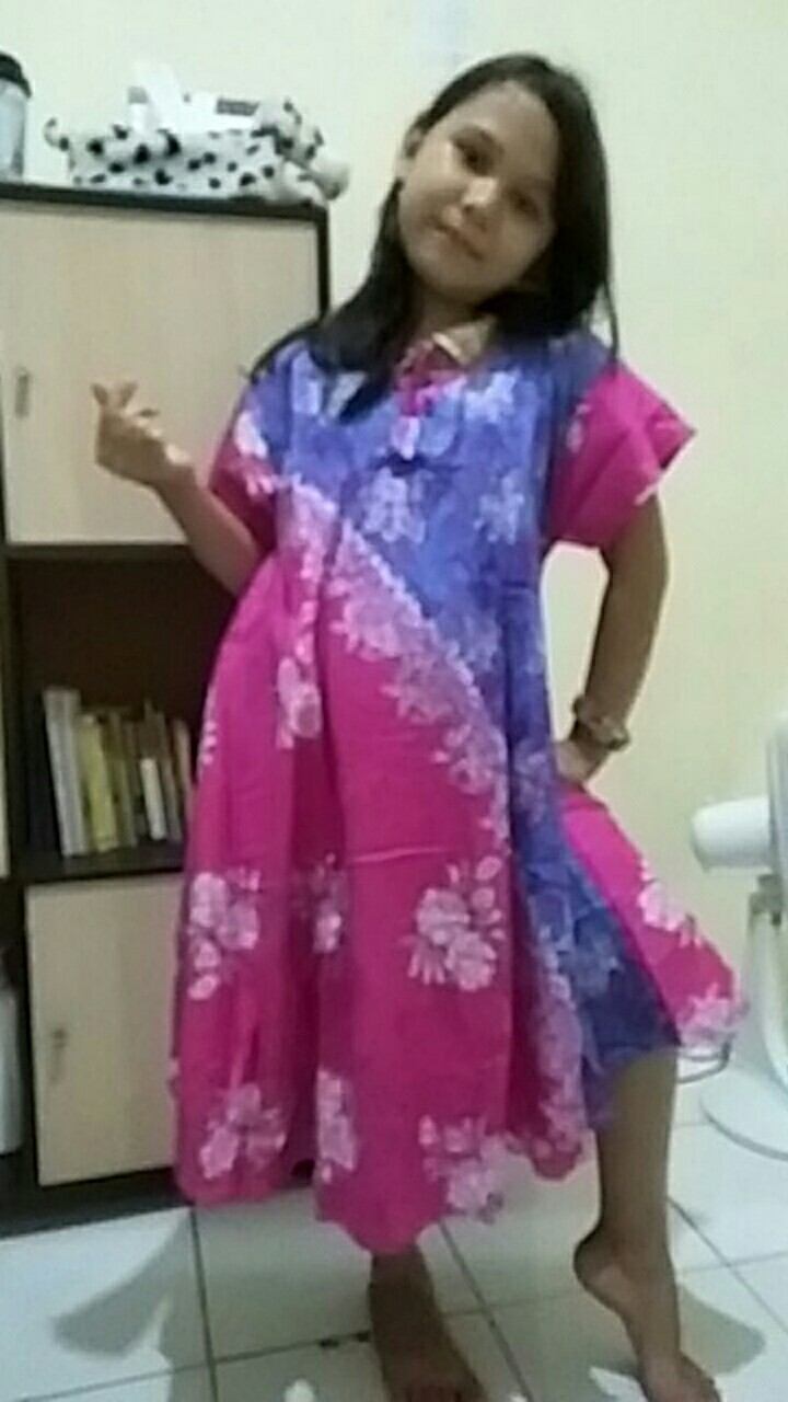 Daster Batik Anak / Baju Harian Anak Motif Cantik