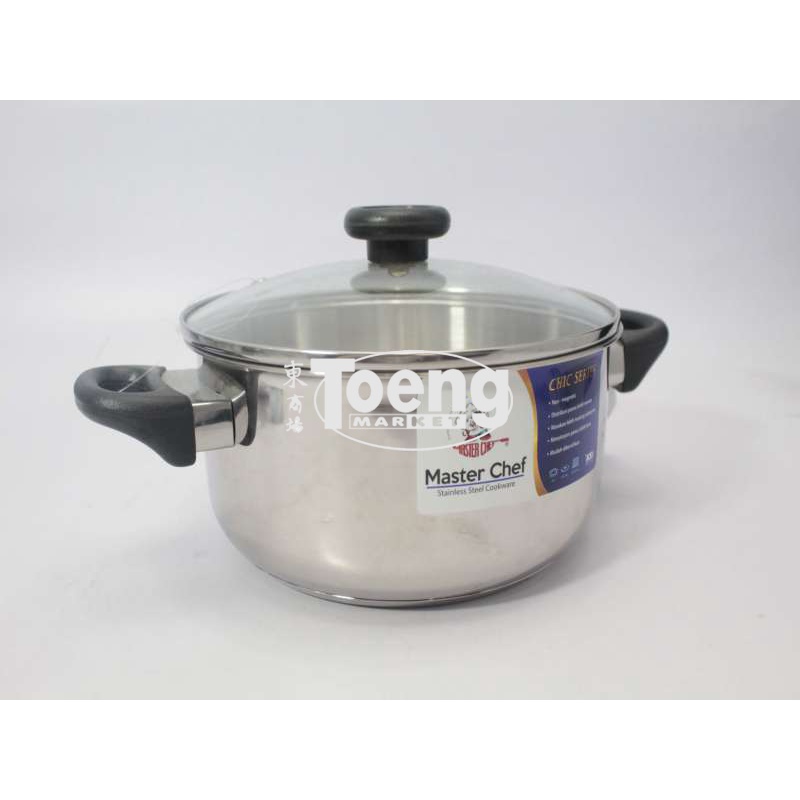 CHIC DUTCH OVEN TUTUP KACA 20CM MASTER CHEF