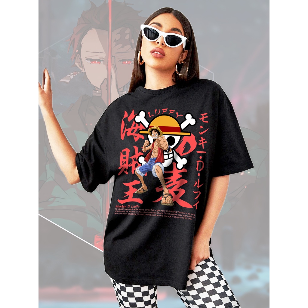 Jual Kaos One Piece Anime , Unisex Anime Graphic Shirt, One Piece