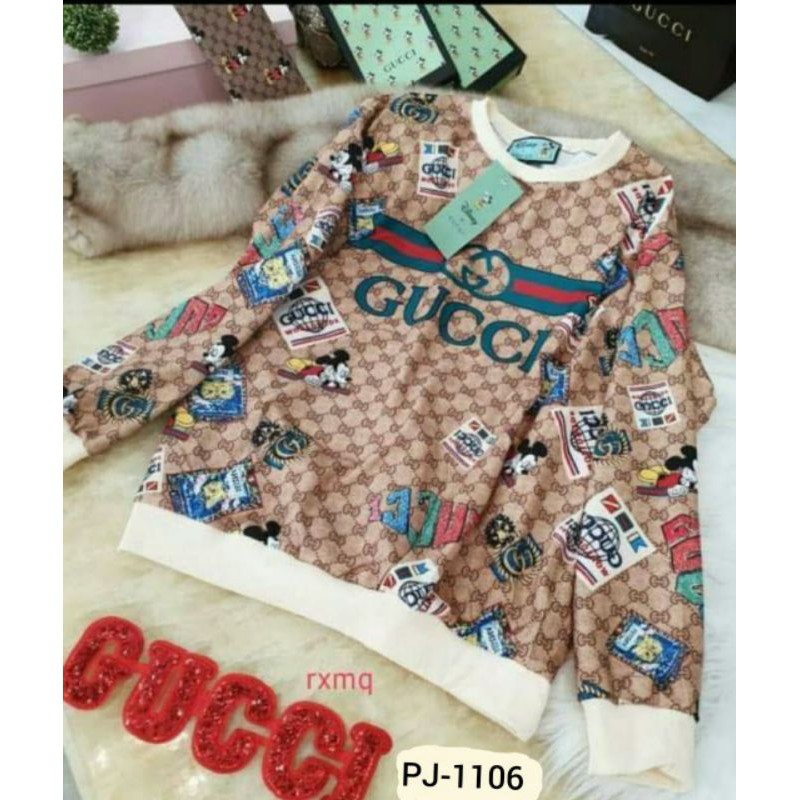 Baju kaos gucci mikey mouse import/baju gucci import/baju cewek