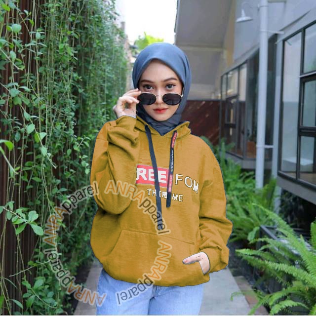 FREEFOM Sweater Hoodie FreeFOM Wanita | Sweater Korean Modis Cewek Fleece